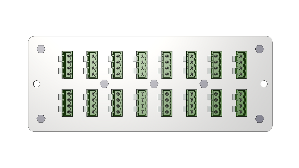 AnyPort | RTS20 | 16-Port 4-Position Termination Panel