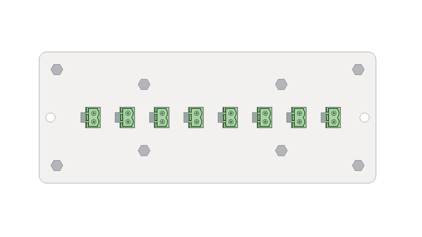 AnyPort | RTS20 | 8-Port 2-Position Termination Panel