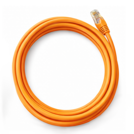 Cat6 RJ45 (8P8C) 23 AWG UTP Ethernet cable Orange 6"