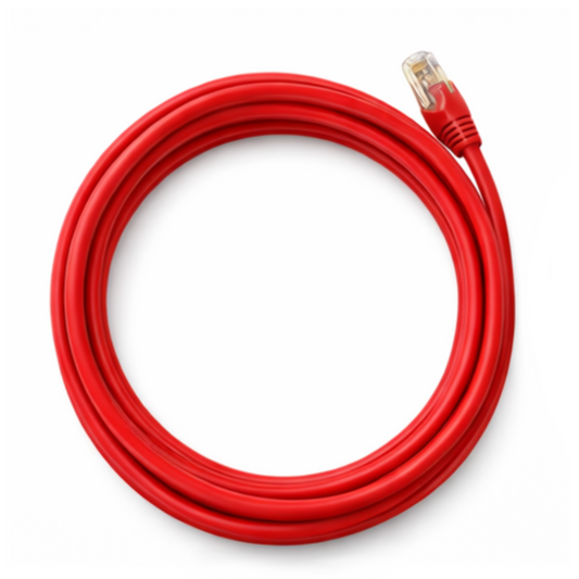 Cat6 RJ45 (8P8C) 23 AWG UTP Ethernet cable Red 6"