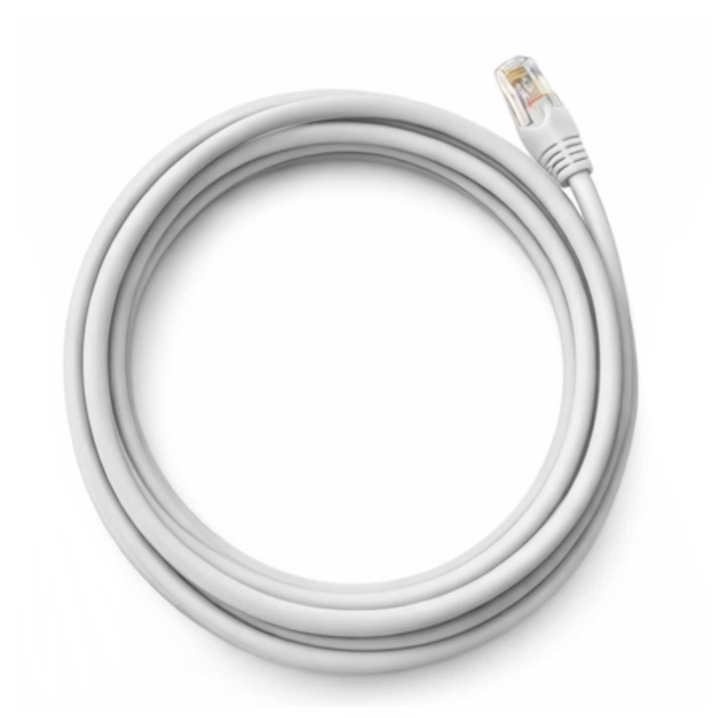 Cat6 RJ45 (8P8C) 23 AWG UTP Ethernet cable White 6"