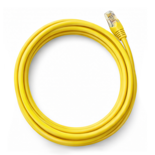 Cat6 RJ45 (8P8C) 23 AWG UTP Ethernet cable Yellow 6"